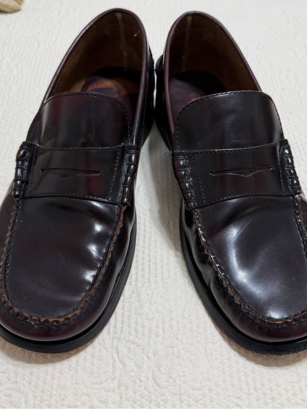 Bostonian Men's Leather Penny Loafers in Dark Brown